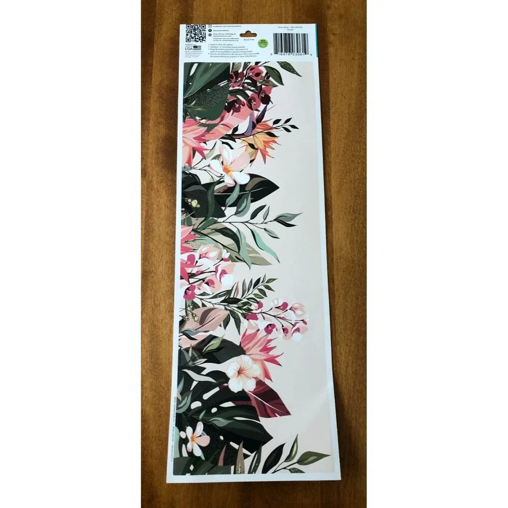 Main Street Wall Creations Jumbo Stickers Border ALOHA SPIRIT Removable 16.5x6